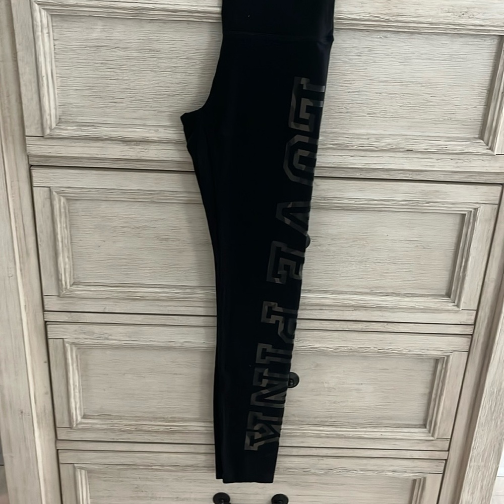 Pink cotton yoga pants